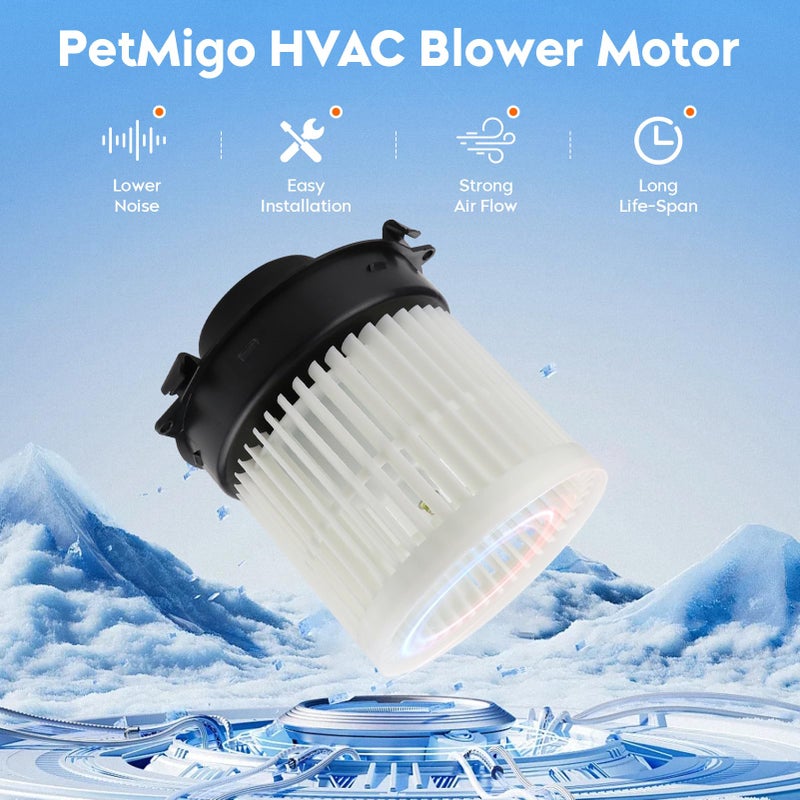PetMigo HVAC Heater Blower Motor Fan Fit for 2012-2018 Nissan Versa, 2014-2017 Nissan Versa Note, Replace 700285, Air Automotive Replacement - Image 5